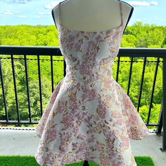 😍🌸New with out Tag B Darlin Pink and Red Pleated A-Line Sundress😍 - Picture 3 of 12